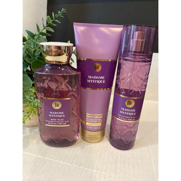 Bath & Body Works New “Madame Mystique” New 3 Pc Set